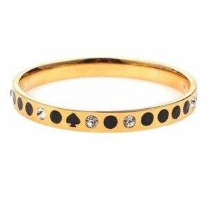 EUC - Kate Spade New York Black Spot The Spade Bangle